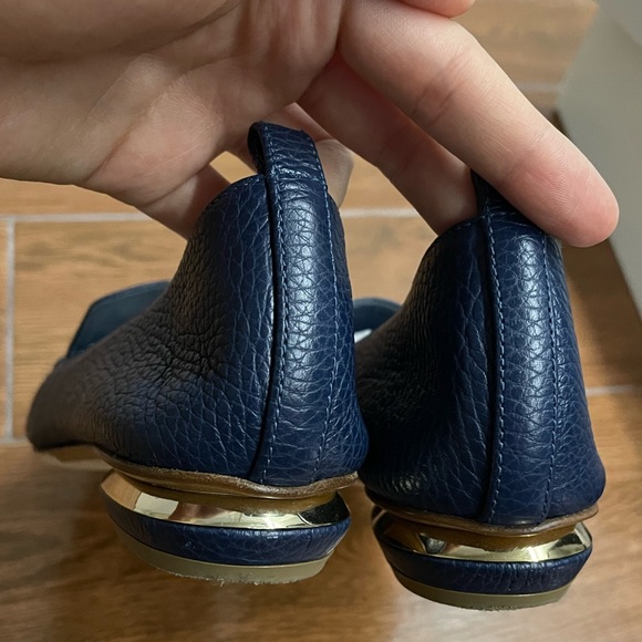 Nicholas Kirkwood Midnight Blue Beya Leather Loafers - Picture 5 of 8